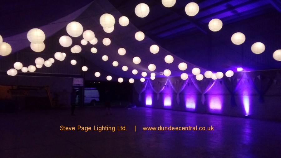 barn paper lantern hire